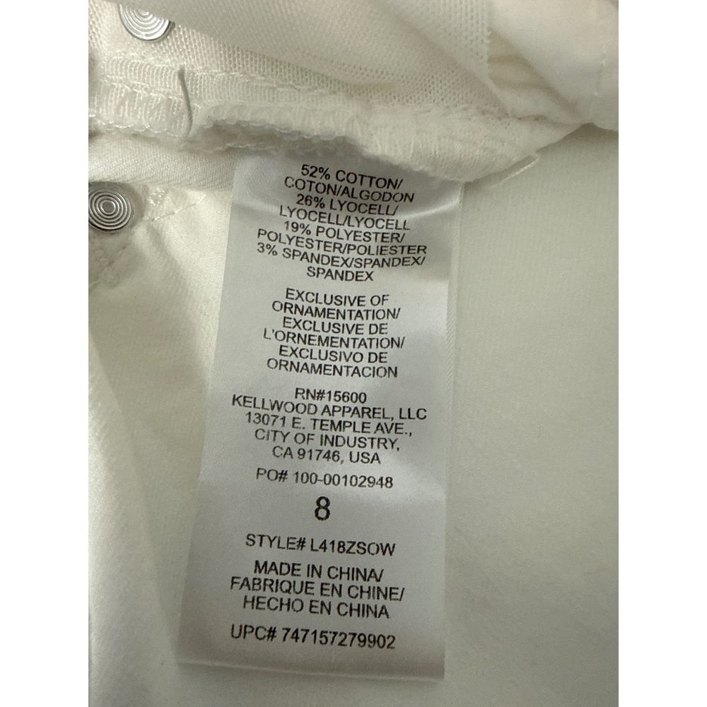Wit & Wisdom Ab-solution White Bermuda Shorts Women 8 Cuffed L418ZSOW - Picture 9 of 12